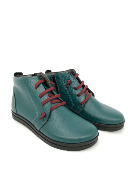 El Greco 95 πετρόλ δερμάτινα μποτάκια αστραγάλου