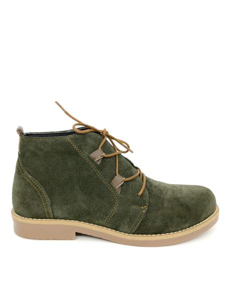 El Greco 94-Θ λαδί δερμάτινα μποτάκια αστραγάλου