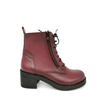 Ragazza 631 μπορντώ μποτάκια με τακούνι