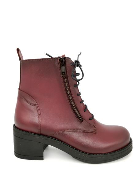 Ragazza 631 μπορντώ μποτάκια με τακούνι