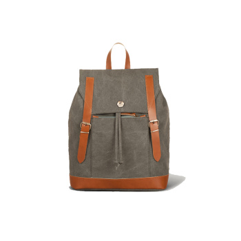 Marlley khaki /Burban σακίδιο πλάτης καμβάς-2056