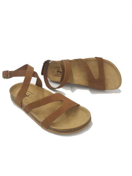 Mykonos brown 1902 Traveller's Shoes ανατομικά σανδάλια