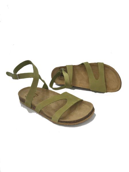 Mykonos green 1902 Traveller's Shoes ανατομικά σανδάλια