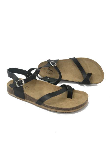 Syros black 1509 Traveller's Shoes ανατομικά σανδάλια