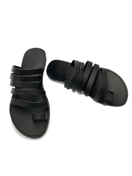 Chloe black 260D δερμάτινα σανδάλια