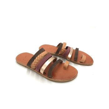 Chloe purple multy 260D δερμάτινα σανδάλια