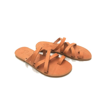 Helena natural 271D δερμάτινα σανδάλια