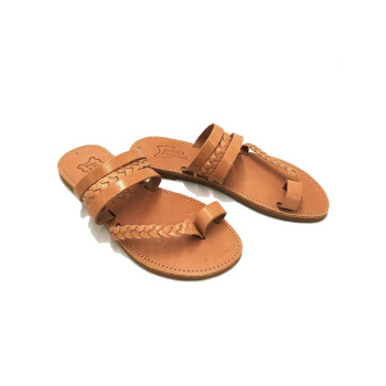 Charis natural 422D δερμάτινα σανδάλια