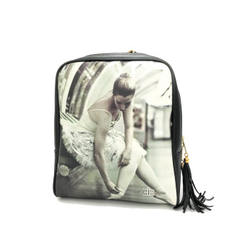 Τσάντα πλάτης baglab small/ballerina black&white