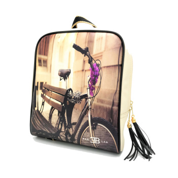 Τσάντα πλάτης baglab small/beige-bike