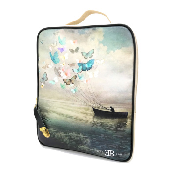 Τσάντα πλάτης baglad medium/boat-butterflies
