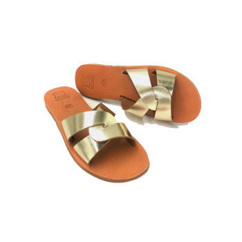 Lysistrata gold 81L δερμάτινα σανδάλια