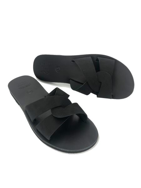 Lysistrata black 81L δερμάτινα σανδάλια
