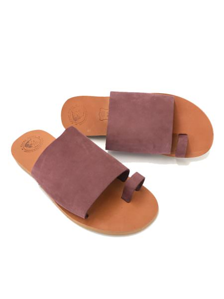 Xenia purple 60L δερμάτινα σανδάλια