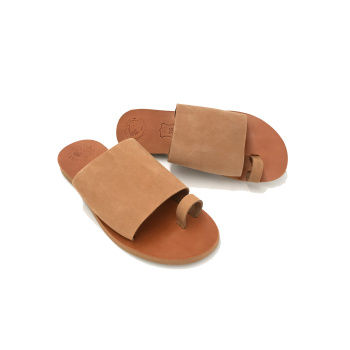 Xenia taupe 60L δερμάτινα σανδάλια