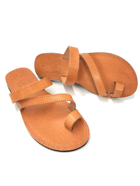 Sappho natural 17M δερμάτινα σανδάλια