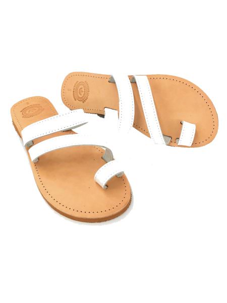 Sappho white 17M δερμάτινα σανδάλια