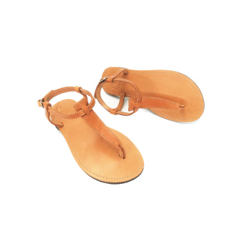 Pelagia natural 26M δερμάτινα σανδάλια