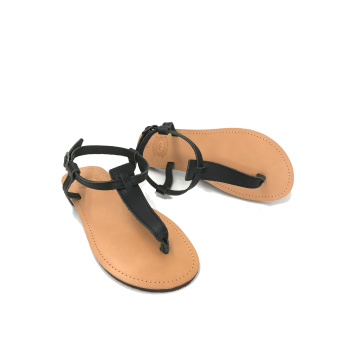 Pelagia black 26M δερμάτινα σανδάλια