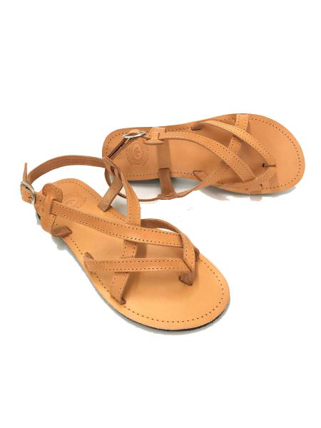 Irene natural 65M δερμάτινα σανδάλια