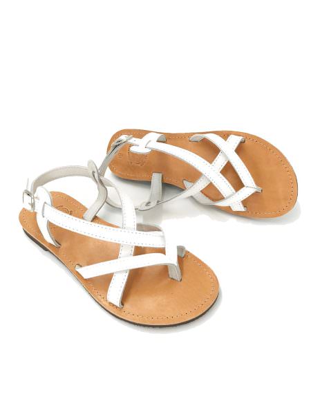 Irene white 65M δερμάτινα σανδάλια