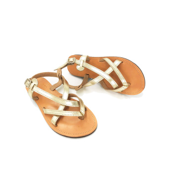 Irene gold 65M δερμάτινα σανδάλια