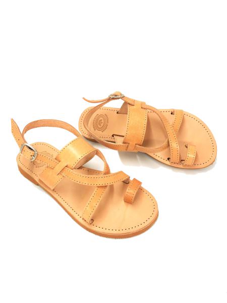 Eupraxia natural 55M δερμάτινα σανδάλια