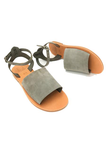 Melitta grey nubuck 208L δερμάτινα σανδάλια