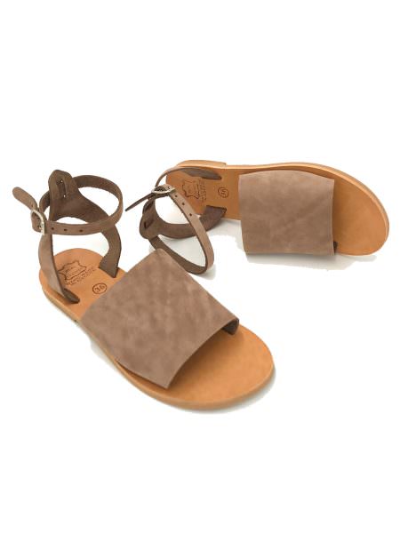 Melitta taupe nubuck 208L δερμάτινα σανδάλια