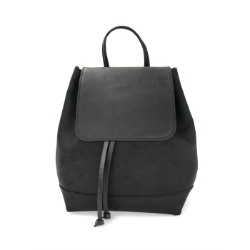 Pouch backpack black/ δερμάτινο σακίδιο πλάτης