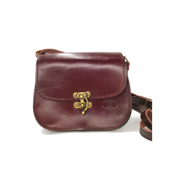 Ηook μπορντώ/τσάντα δερμάτινη χιαστί 201