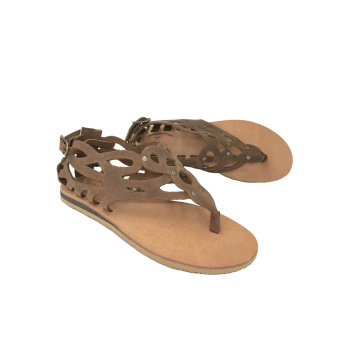 Medousa taupe nubuck 1416 δερμάτινα σανδάλια