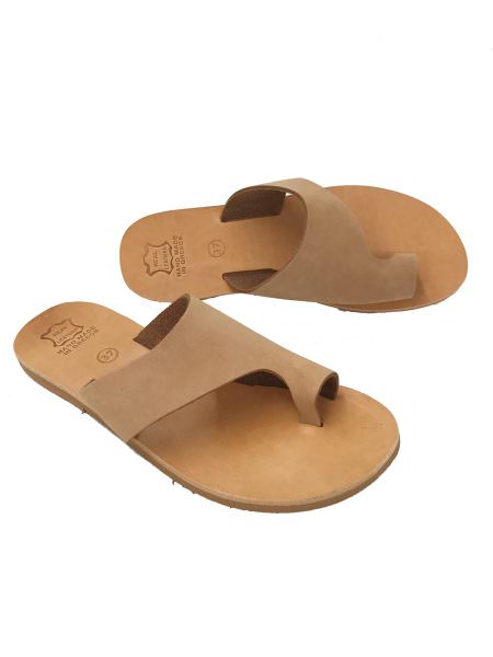 Kallisto light taupe 61L δερμάτινα σανδάλια