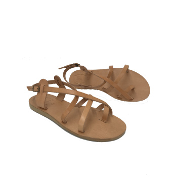 Eumelia natural 1706 Traveller's Shoes δερμάτινα σανδάλια