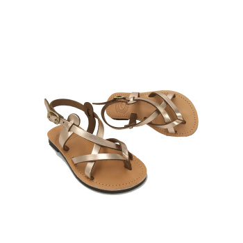 Cassandra pinkgold 65kids δερμάτινα σανδάλια