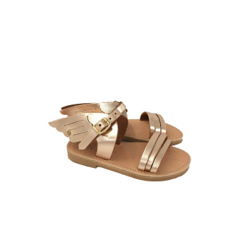 Urania pinkgold 350kids δερμάτινα σανδάλια