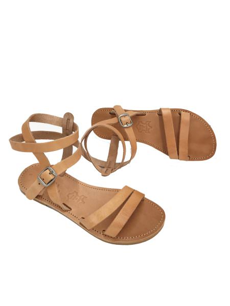 Ligea natural 319D δερμάτινα σανδάλια