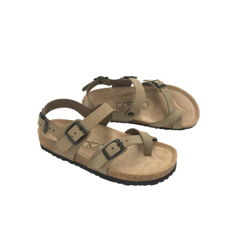 Creta grey nubuck 760D ανατομικά σανδάλια