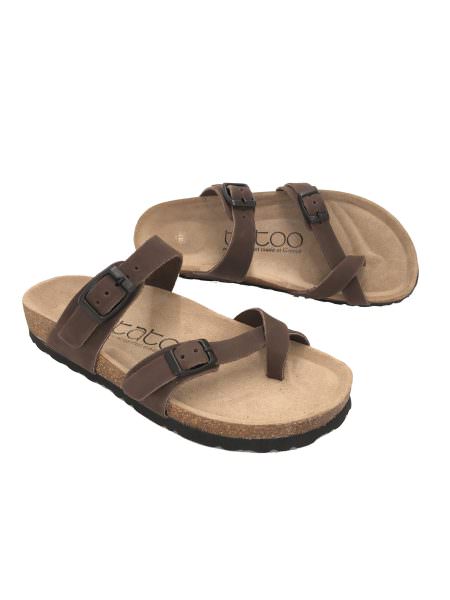 Ikaria brown nubuck 730D ανατομικά σανδάλια
