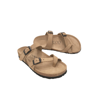 Ikaria beige nubuck 730D ανατομικά σανδάλια