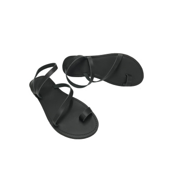 Gaiana black 18M δερμάτινα σανδάλια