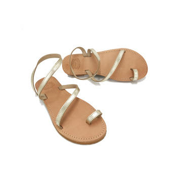 Gaiana gold 18M δερμάτινα σανδάλια