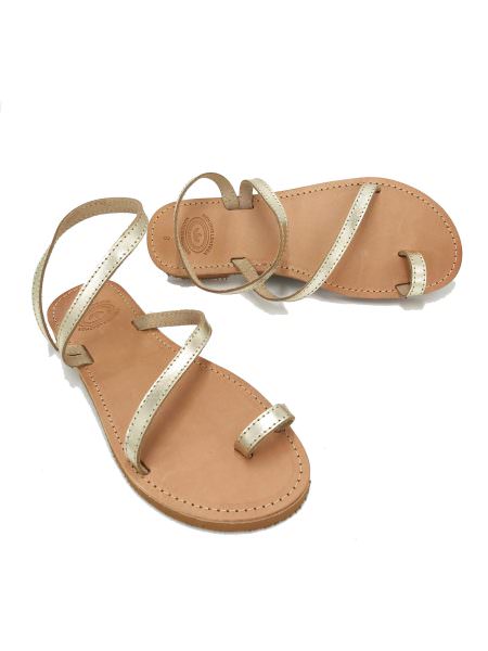 Gaiana gold 18M δερμάτινα σανδάλια