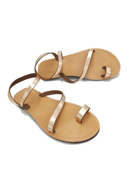 Gaiana pinkgold 18M δερμάτινα σανδάλια