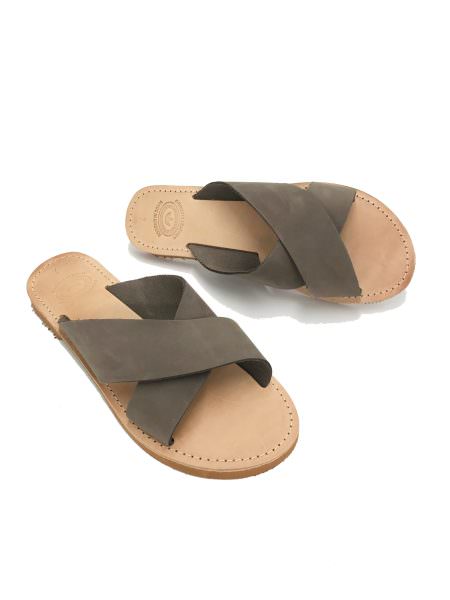 Doris nubuck grey 57M δερμάτινα σανδάλια