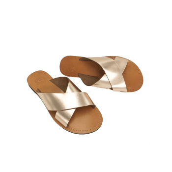 Doris pink gold 57M δερμάτινα σανδάλια