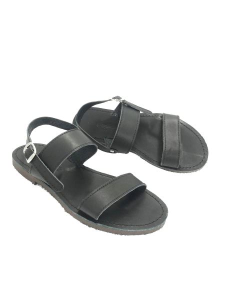 Dorothea black 280T δερμάτινα σανδάλια