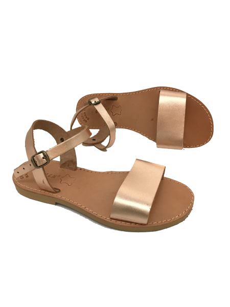 Euphrosyne pinkgold 43E δερμάτινα σανδάλια