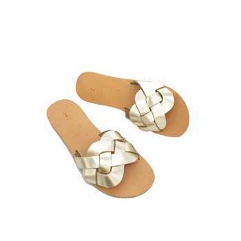 Herais gold 295X δερμάτινα σανδάλια