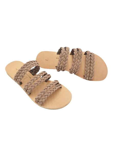 Thoe taupe 286X δερμάτινα σανδάλια